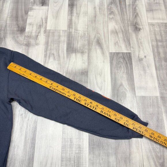 ✅ Mens M Carhartt Loose Fit Midweight Hoodie/Sweatshirt Blue/Gray Orange Logo - Picture 6 of 10